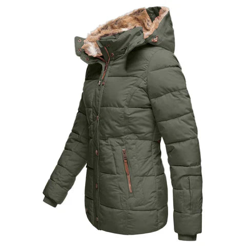 Winterjacke mit Futter und Kapuze für Damen