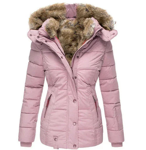 Winterjacke mit Futter und Kapuze für Damen