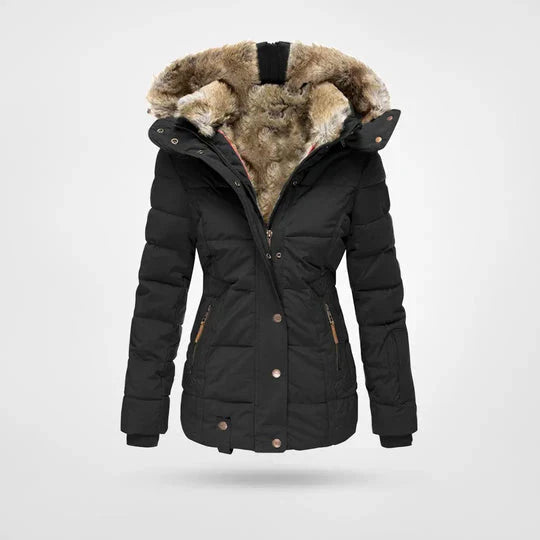 Winterjacke mit Futter und Kapuze für Damen