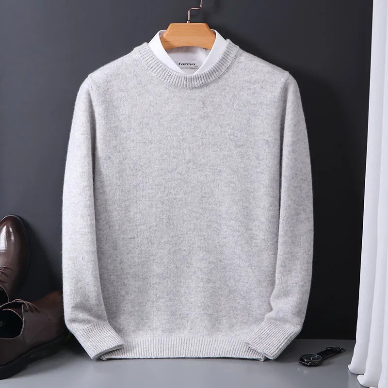 Warmer Pullover für Herren | O-Ausschnitt