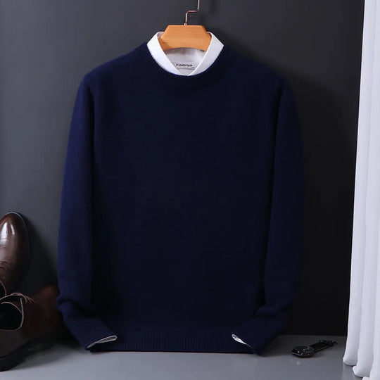 Warmer Pullover für Herren | O-Ausschnitt