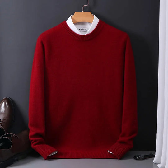 Warmer Pullover für Herren | O-Ausschnitt