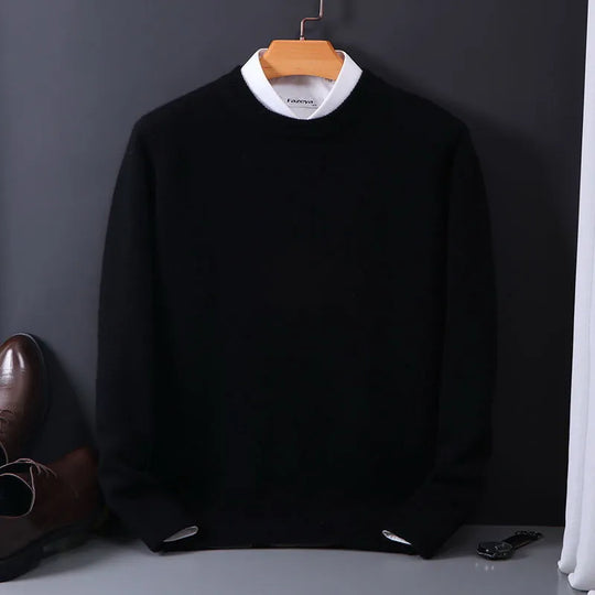 Warmer Pullover für Herren | O-Ausschnitt