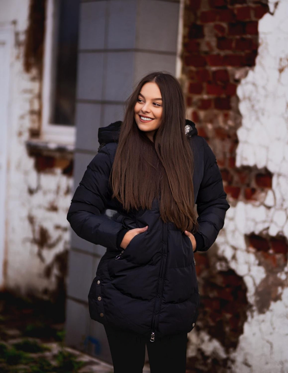 Warmer Plüsch-Parka für Damen