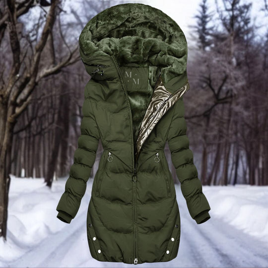 Warmer Plüsch-Parka für Damen