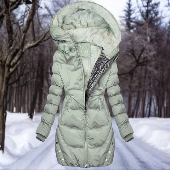 Warmer Plüsch-Parka für Damen