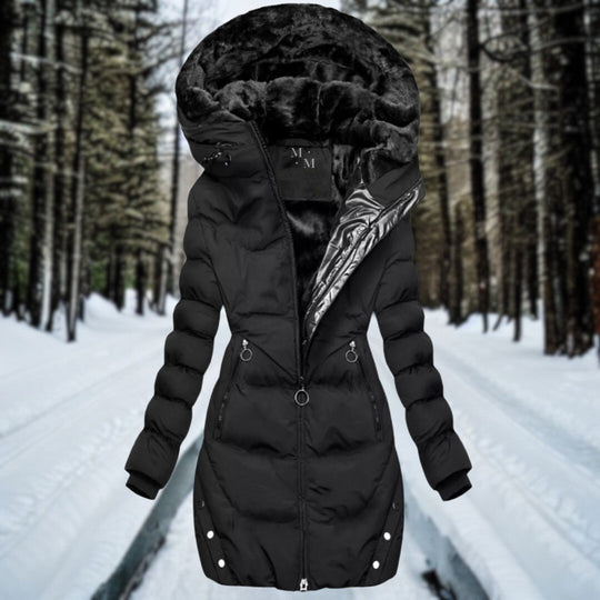 Warmer Plüsch-Parka für Damen