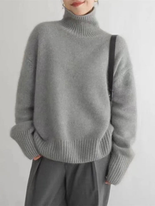 Warmer Rollkragenpullover für Damen