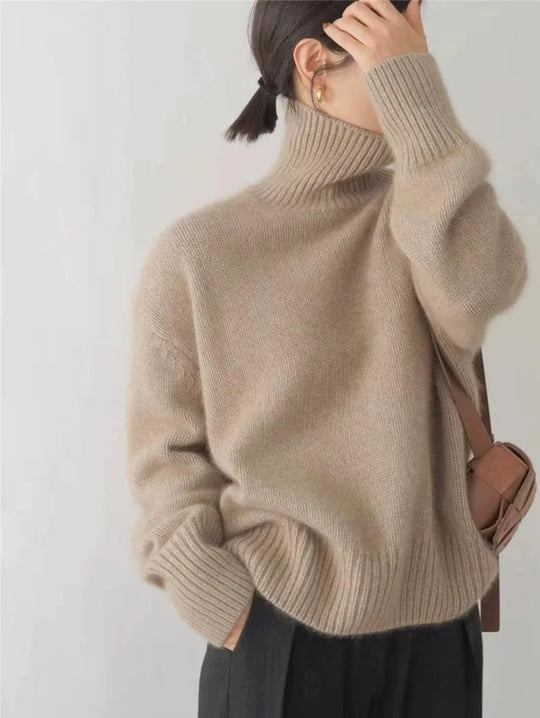 Warmer Rollkragenpullover für Damen