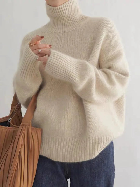 Warmer Rollkragenpullover für Damen