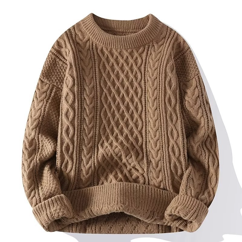 Warmer Strickpullover für Damen | O-Ausschnitt