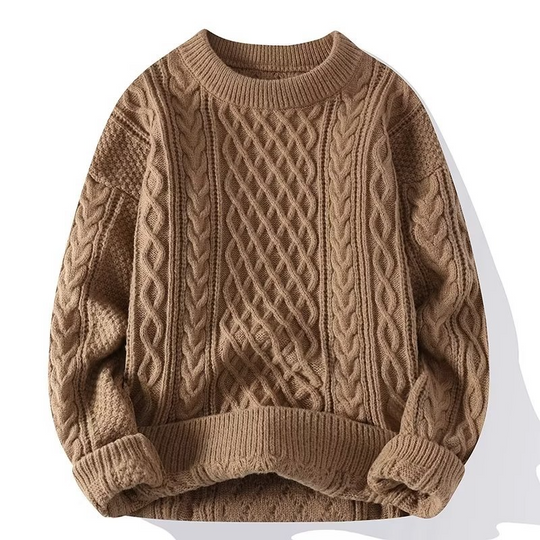 Warmer Strickpullover für Damen | O-Ausschnitt