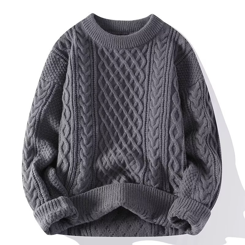 Warmer Strickpullover für Damen | O-Ausschnitt