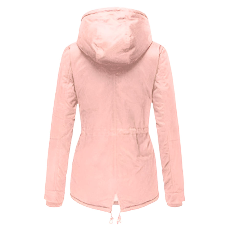 Gepolsterte Parka-Jacke für Damen | Kapuze