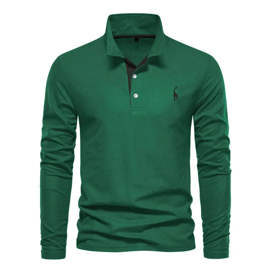 Warmes langärmeliges Polo für Herren