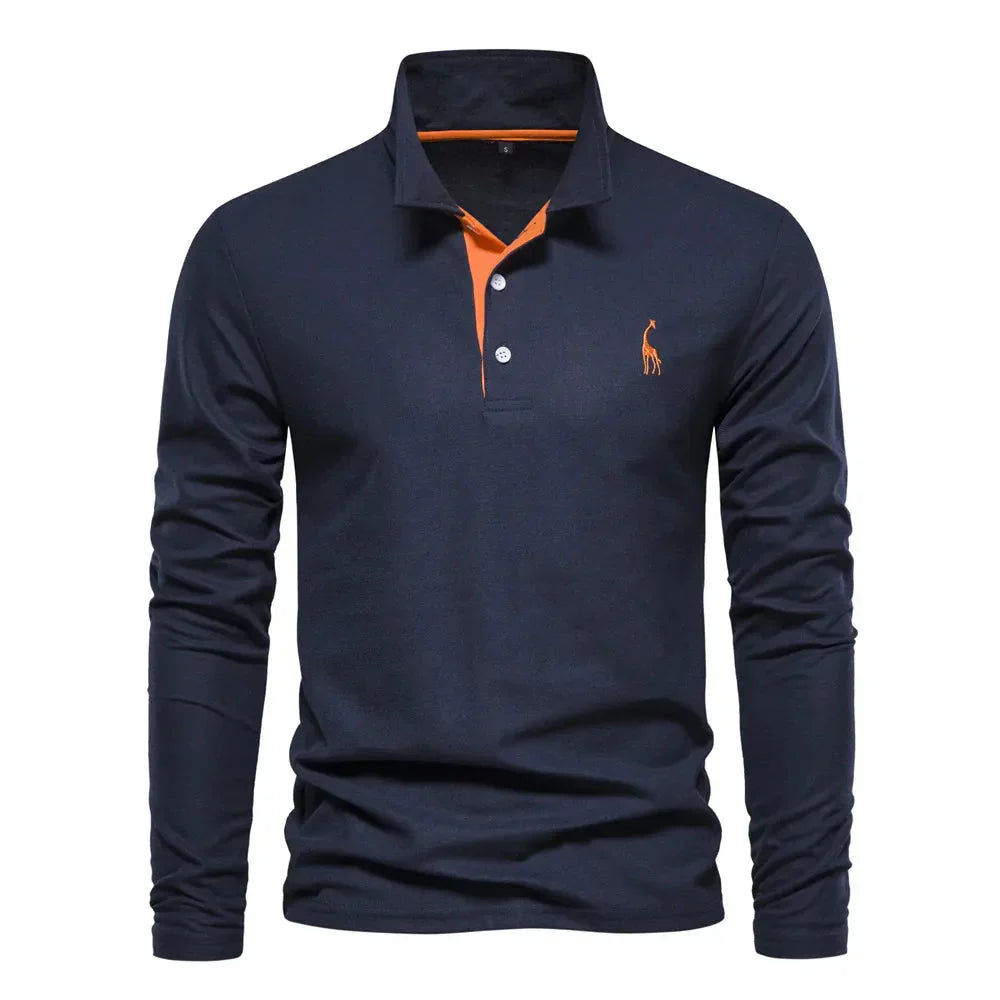 Warmes langärmeliges Polo für Herren