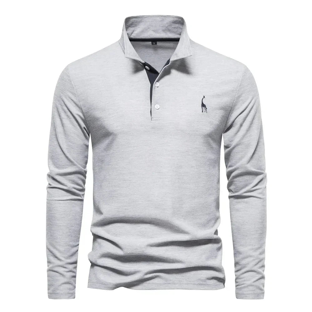 Warmes langärmeliges Polo für Herren