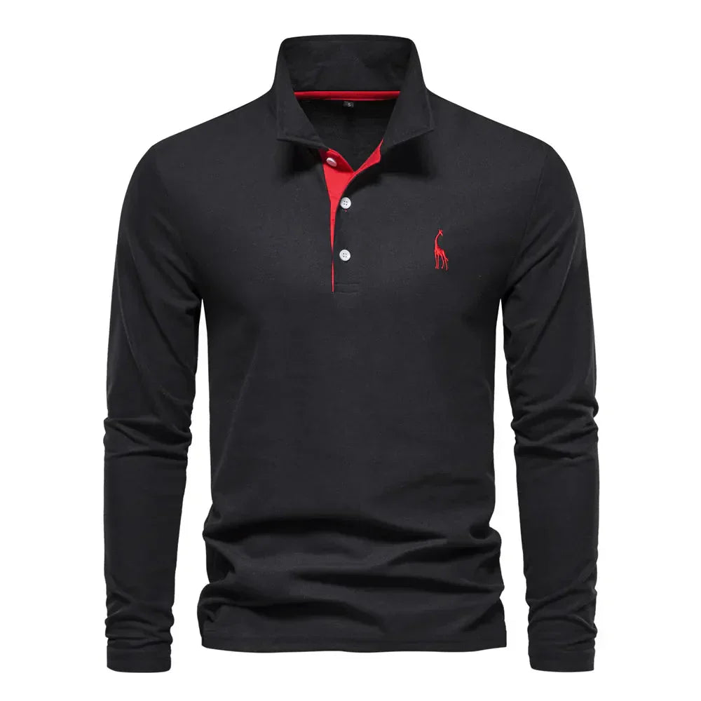 Warmes langärmeliges Polo für Herren