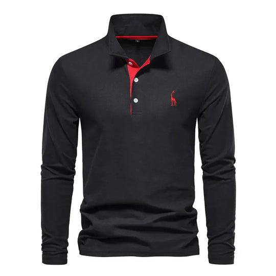 Warmes langärmeliges Polo für Herren