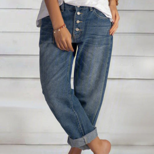Jeans mit weitem Bein für Damen