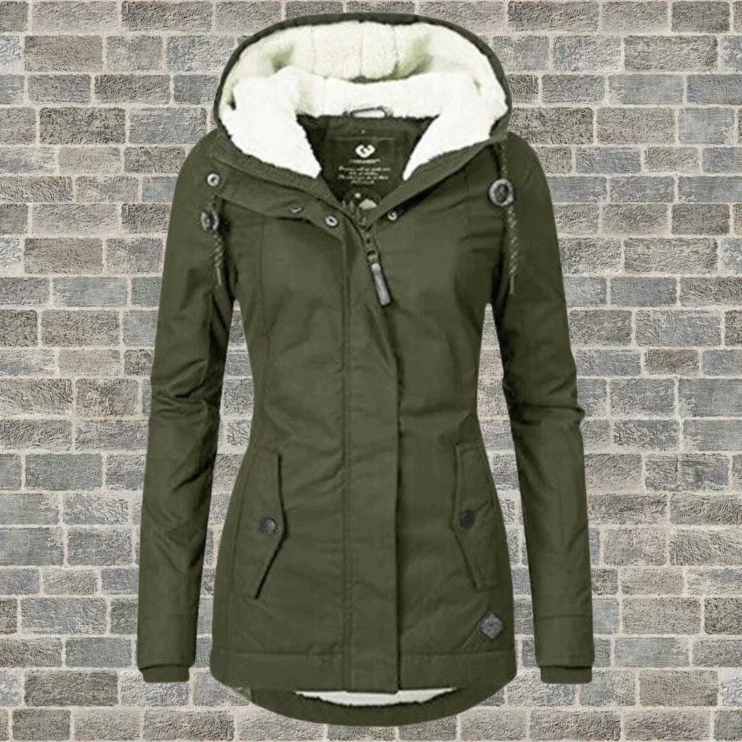 Wintermantel mit Kapuze für Damen