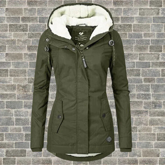 Wintermantel mit Kapuze für Damen