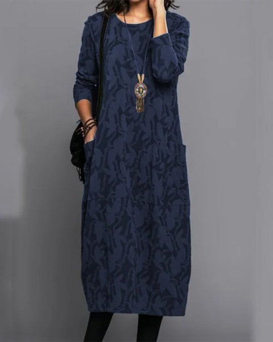 Damen Fließendes Kleid mit Druck