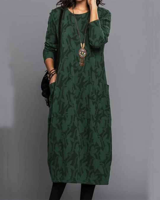 Damen Fließendes Kleid mit Druck
